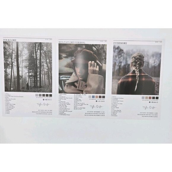 Taylor Swift 8 x 12 Album Cover Posters Set Of 14 New Tour Bedroom Decor Swiftie - Picture 5 of 6